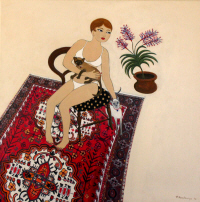 "Bromelliad and the Persian Rug"
